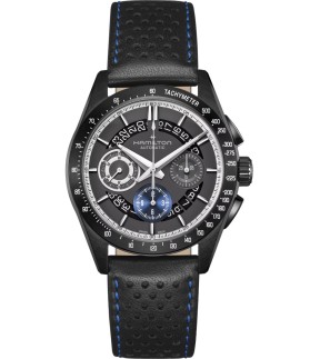 Ρολόι HAMILTON Jazzmaster Performer Με Αυτόματο Μηχανισμό Και Μαύρο Δερμάτινο Λουράκι H36646780