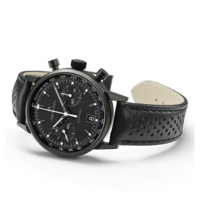 Ρολόι HAMILTON American Classic Intra-Matic Με Μαύρο Δερμάτινο Λουράκι H38446730