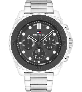 Ρολόι TOMMY HILFIGER Morgan Με Πολλαπλές Ενδείξεις Και Ασημί Ατσάλινο Μπρασελέ 1710689