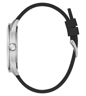 Ρολόι GUESS Reputation Με Μαύρο Καουτσούκ Λουράκι GW0887G1
