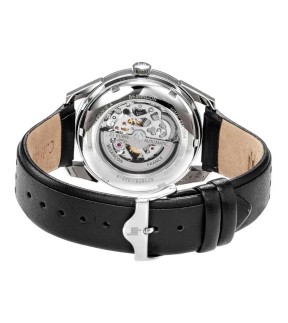 LIP Himalaya 40 Sablier Sandglass Automatic Black Leather Strap 671573