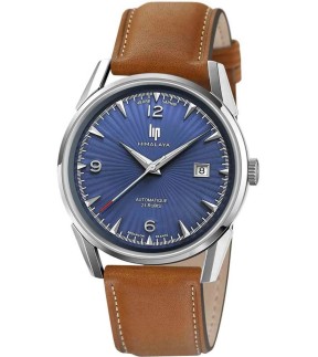 LIP Himalaya 40 Automatic Brown Leather Strap 671579