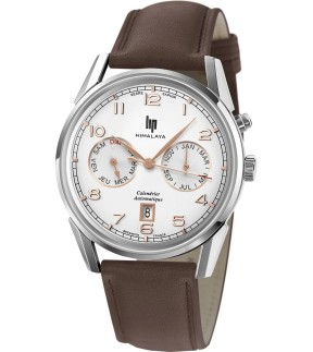 LIP Himalaya 40 Automatic Brown Leather Strap 671590