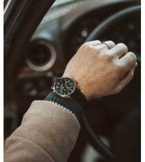 CASIO Edifice Chronograph Black Leather Strap EFR-575CL-3AEF