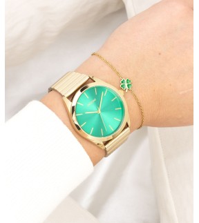 OOZOO Timepieces Yellow Gold Metallic Bracelet C11519
