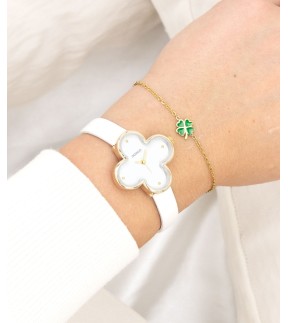 OOZOO Timepieces White Leather Strap C11520