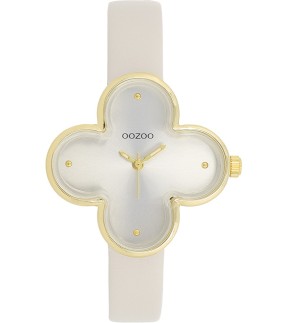 OOZOO Timepieces Grey Leather Strap C11521