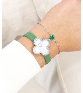 OOZOO Timepieces Green Leather Strap C11523