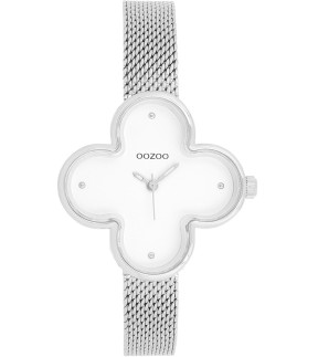 OOZOO Timepieces Silver Metal Mesh Bracelet C11525