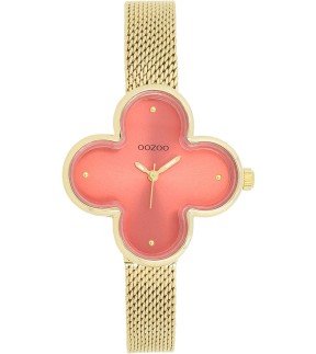 OOZOO Timepieces Yellow Gold Metal Mesh Bracelet C11529