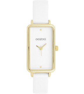 OOZOO Timepieces White Leather Strap C11530