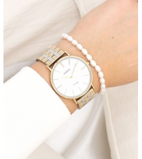 OOZOO Vintage Yellow Gold-Silver Metal Bracelet C20402