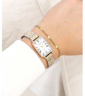 OOZOO Vintage Yellow Gold-Silver Metallic Bracelet C20411