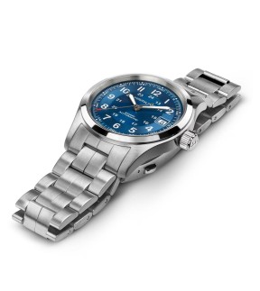 Ρολόι HAMILTON Khaki Field Με Αυτόματο Μηχανισμό και Ασημί Ατσάλινο Μπρασελέ H70455140