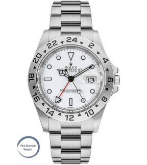 Preowned Watch ROLEX Explorer II Silver Stainless Steel Bracelet 16570
