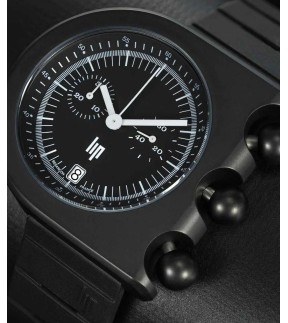 LIP Mach 2000 Chronograph Black Rubber Strap 671661