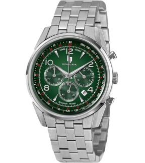 LIP Himalaya 40 Chronograph Silver Stainless Steel Bracelet 671711