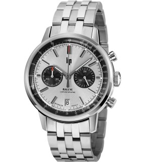 LIP Rallye Chronograph Silver Stainless Steel Bracelet 671815