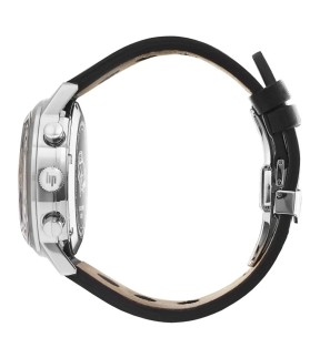 LIP Rallye Chronograph Automatic Black Leather Strap 671820