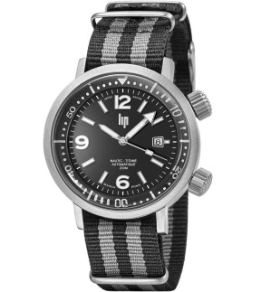 Ρολόι LIP Grand Nautic Ski Με Αυτόματο Μηχανισμό Και Μαύρο Καουτσούκ Λουράκι 671855