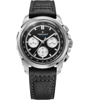 VENEZIANICO Bucintoro 42 Automatic Black Leather Strap 8221511