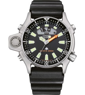 Ρολόι CITIZEN Promaster Diver Με Μαύρο Καουτσούκ Λουράκι JP2000-08E