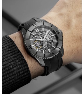 VENEZIANICO Nereide Ultraleggero 42 Automatic Black Rubber Strap 3921509