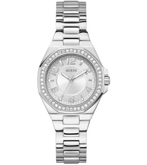 Ρολόι GUESS Contessa Με Ασημί Ατσάλινο Μπρασελέ GW0877L1