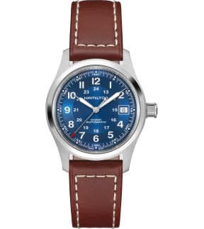 HAMILTON Khaki Field Automatic Brown Leather Strap H70455540