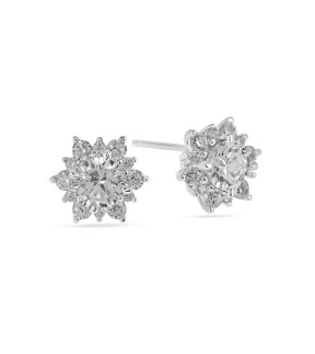 VITOPOULOS Earrings Silver 925 With Zircon Stones