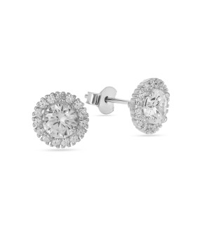 VITOPOULOS Earrings Silver 925 With Zircon Stones