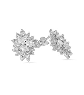 VITOPOULOS Earrings Silver 925 With Zircon Stones