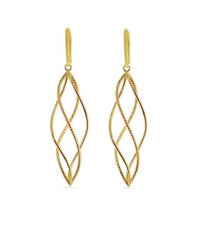 VITOPOULOS Earrings Yellow Gold Silver 925