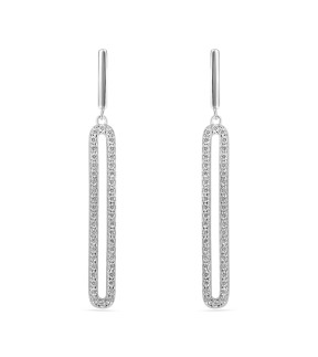 VITOPOULOS Earrings Silver 925 With Zircon Stones