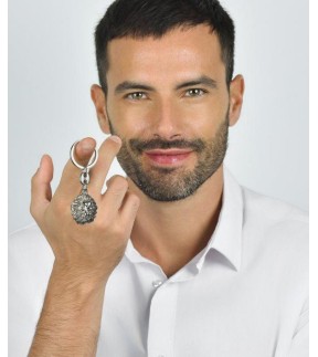Μπρελόκ LUCA BARRA Ασημί Ατσάλινο PK277