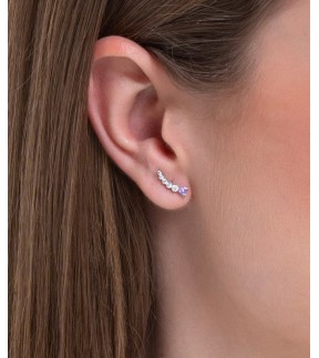 LUCA BARRA Earrings Silver Stainless Steel OK1451