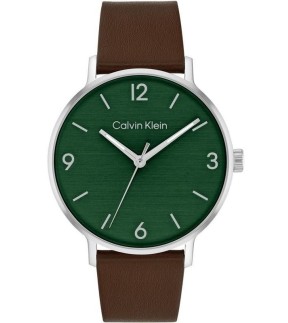CALVIN KLEIN Modern Brown Leather Strap 25200435