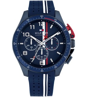 TOMMY HILFIGER Chronograph Blue Rubber Strap 1792169