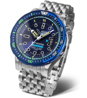 VOSTOK EUROPE Batiscafos Automatic Silver Stainless Steel Bracelet NH35A-511E768B