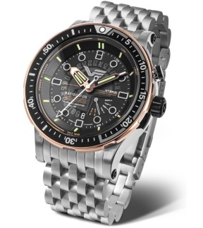 VOSTOK EUROPE Batiscafos Hybrid Silver Stainless Steel Bracelet PX84-511E769B