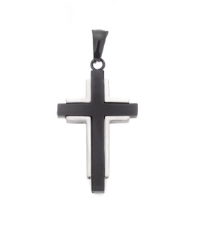 SENZA Black-Silver Stainless Steel Pedant SSD5563SBK
