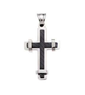 SENZA Black-Silver Stainless Steel Pedant SSD5620SBK