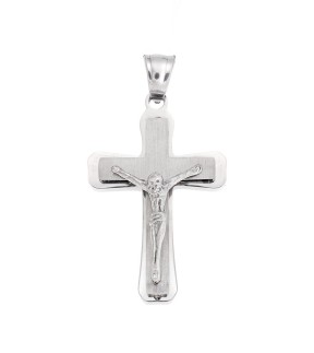 Ανδρικό Μενταγιόν SENZA Ασημί Ατσάλινο SSD5624SR