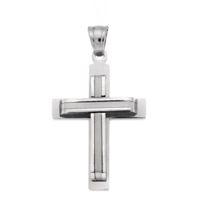 Ανδρικό Μενταγιόν SENZA Ασημί Ατσάλινο SSD5635SR
