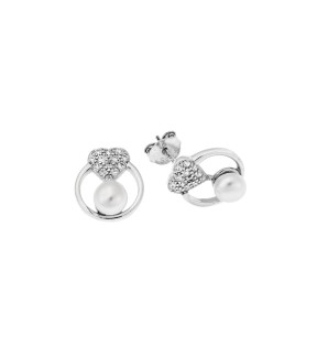 SENZA Silver 925 Earrings With Stones SSR3424SR