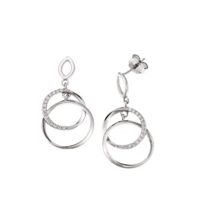 SENZA Silver 925 Earrings With Stones SSR4248SR