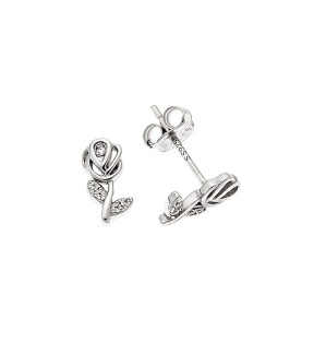 SENZA Silver 925 Earrings With Stones SSR3513SR