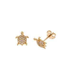 SENZA Yellow Gold Silver 925 Earrings With Zircon Stones SSR4233GD
