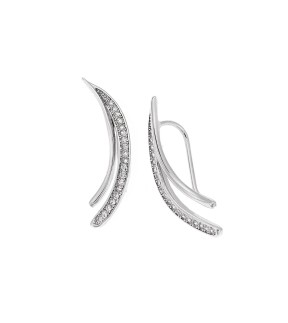 SENZA Silver 925 Earrings With Stones SSR4260SR
