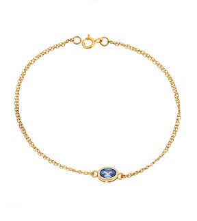 SENZA Gold Plated Silver 925 Bracelet With Zircon Stone SSR2794-13GD